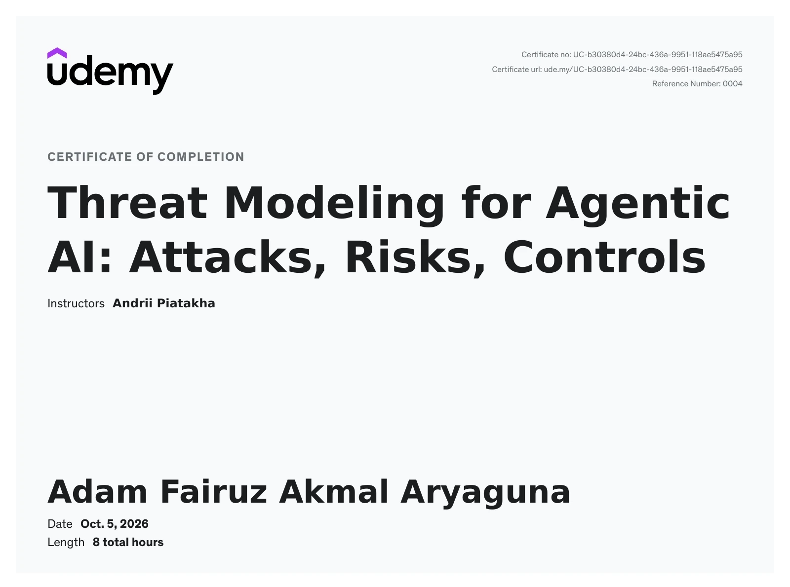 Threat Modeling for Agentic AI: Attacks, Risks, Controls